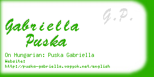 gabriella puska business card